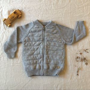 Zara cotton zip up sweater